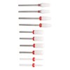 Nail Drill Bit Set Multi Roughness 10pcs Ceramic Nail Drill