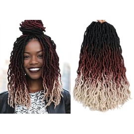G&G Hair 6 packs Gypsy fake locs 18 inches 100g 1B-30-613 100% Kanekalon
