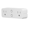 Power Strip WiFi BLE Remote Control Dual Sockets Receptacle 10A