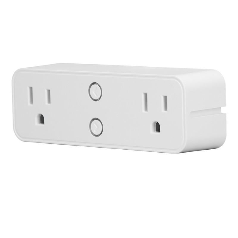 Power Strip WiFi BLE Remote Control Dual Sockets Receptacle 10A