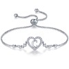 Desimtion Initial Heart Letter C Bracelets for Women Teen Girls,