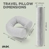 Dot&Dot Twist Memory Foam Travel Pillow for Airplanes - Travel
