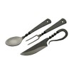 SZCO Supplies 7.25" Hand-Forged Medieval Cutlery Set – Carbon Steel