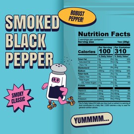 Louisville Vegan Jerky - Smoked Black Pepper Vegan and Vegetarian Meat, 19 Grams of Non-GMO Soy Protein, 310 Calories per Bag, Gluten-Free High Protein Vegan Snacks