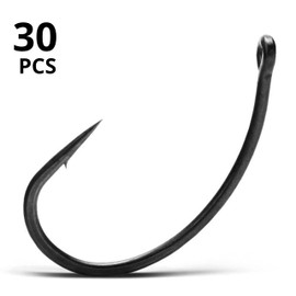 Tandem Baits Stealth Curve Shank XS 3 x 10 Pieces Carp Hook Set Fishing Set Fishing Hooks for Carp Fishing Practical Fishing Accessories Carp Accessories Hooks for Fishing with Boilies 10x2 10x4 10x6
