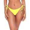 RELLECIGA Women's Yellow Tie Side Thong Bikini Bottom Size X-Large