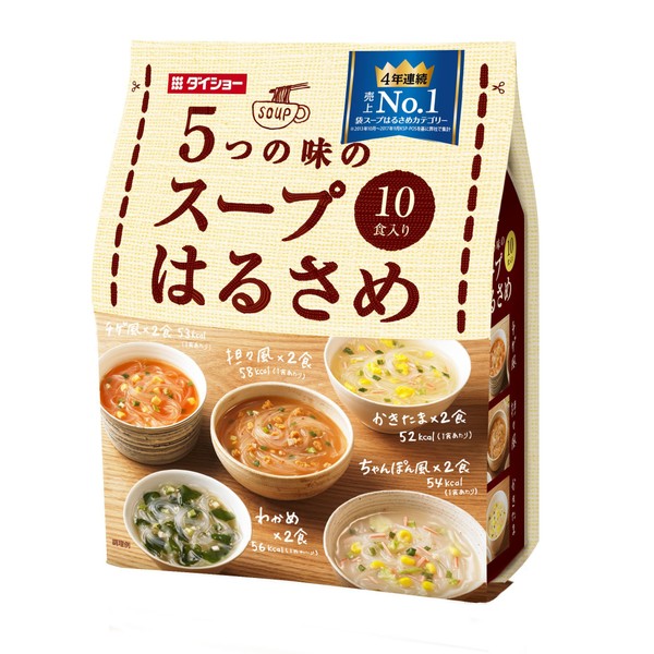 Five of the taste of the soup vermicelli 5 meals X 2 containing 164.6g