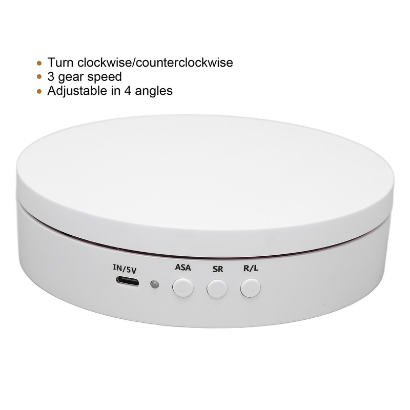 Rotating Display Stand Speed Direction Adjustable 360 Degree Rotatable Turntable