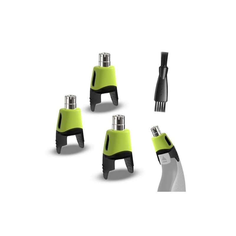 GORLENT 3Pcs Nose Trimmer Replacement Head Attachment for One Shaver