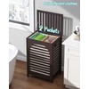 Laundry Hamper, 22.5 Gallon (85L) Bamboo Wood Clothes Laundry Basket