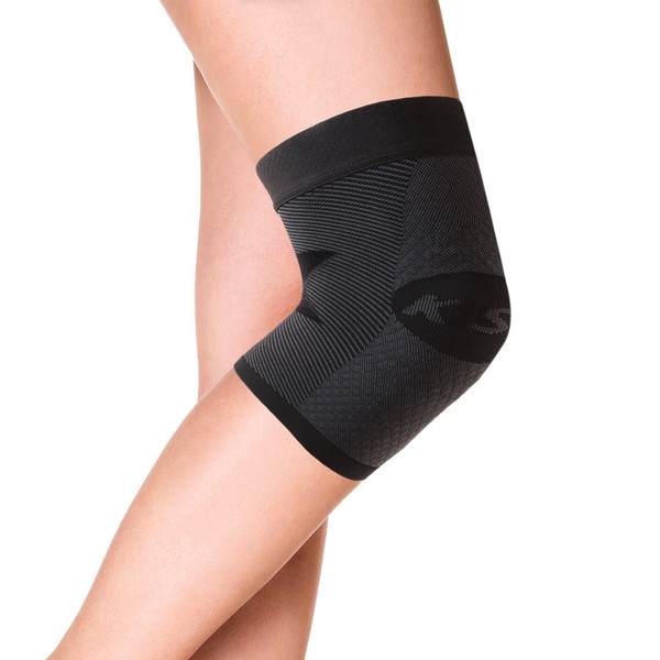 OrthoSleeve KS7 Compression Knee Sleeve for Knee Pain Relief, Aching Knees, patellar tendonitis and Arthritis Relief (3XL, Single, Black)