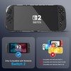 Switch2 スプリットケース 透明TPU NS2 ゲーミングコンソール保護カバー 落下と傷に強いフルカバーデザイン Joy-Con対応 取り外し可能 冷却穴位置 　分体式設計
