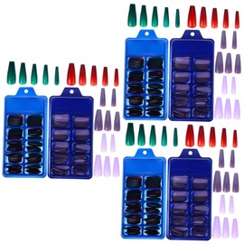FOMIYES 3sets Elegant Nail Art Wear Nails Long and Colorful for Women Manicure Decor Diy Manicure Fun 2box*3