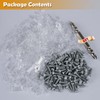 100 Pack Strip Light Mounting Brackets,Fixing Clips,One-Side Fixing,100 Screws Included