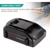 For WORX 2pack For WORX 20V MAX Extend Lithium Battery
