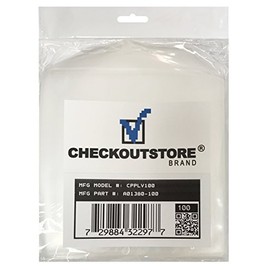100 CheckOutStore® Clear Storage Pockets (5 x 5 1/8)