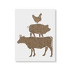 Cow Pig Chicken Stencil - Reusable Stencils for Painting -