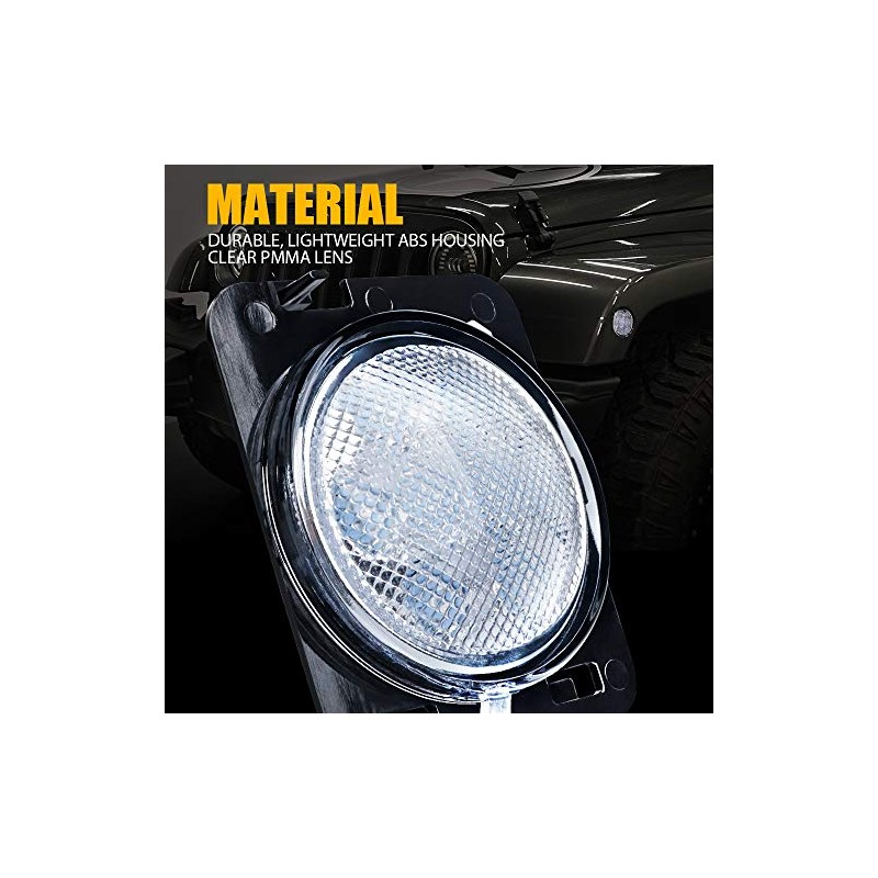 Xprite Luces para Loderas Cuartos Laterales LED Ambar Amarillo con