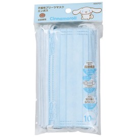 Skater MSKPE-A Nonwoven Mask, Normal Size, 4 Layers, Cinnamoroll, Sanrio, 10 Pieces