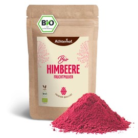 Achterhof Fruit Powder Raspberry Organic 100 g Natural Aromatic Fruit Powder Made from 100% Organic Raspberries for Shakes, Smoothies, Cereals and Much More