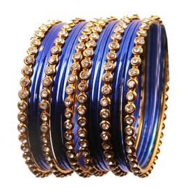 Touchstone Colorful Bracelet Collection Indian Bollywood Alloy Metal and Textured Designer Jewelry Bracelet Bracelets. Set of 18 Antique Gold Tone for Women, Metal, No information
