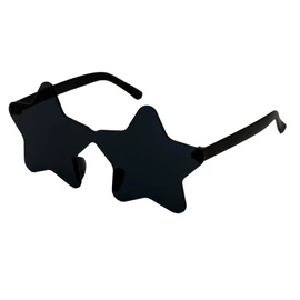 PLAYZOCO Sunglasses, Star Shape Sunglasses, Frameless Glasses, Star Design Glasses, Costume Glasses, Party Glasses, Stag Night Glasses, Carnival, Unisex, Light