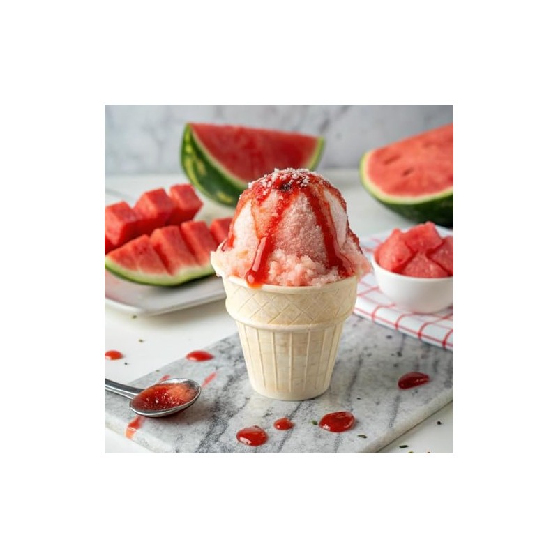 Snappy Watermelon Sno Cone Syrup, 1 Gallon (128 ounces) Size,