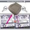 Prefer Warehouse Passenger Bottom Seat Cover Tan Cloth, F150 XLT