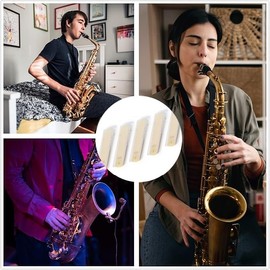 Alto Saxophone Reeds Premium Sax Reeds for Classical, and Practice - Responsive and Durable Reed for Alto Sax 10 Pcs. (Strength 3.0)