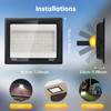 LED Strahler Außen 50W,IP67 Wasserdicht LED Fluter,72 LEDs,5000LM Superhell Außenstrahler,Led