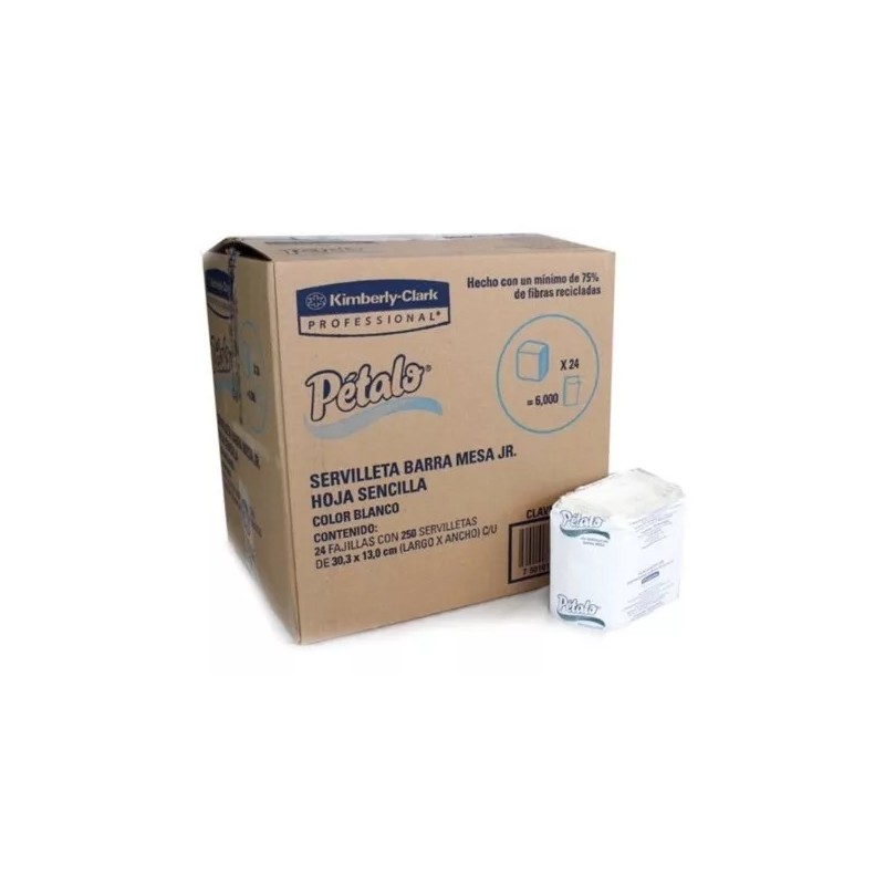 Kimberly-Clark Caja Servilleta Barra Mesa Petalo 24/250