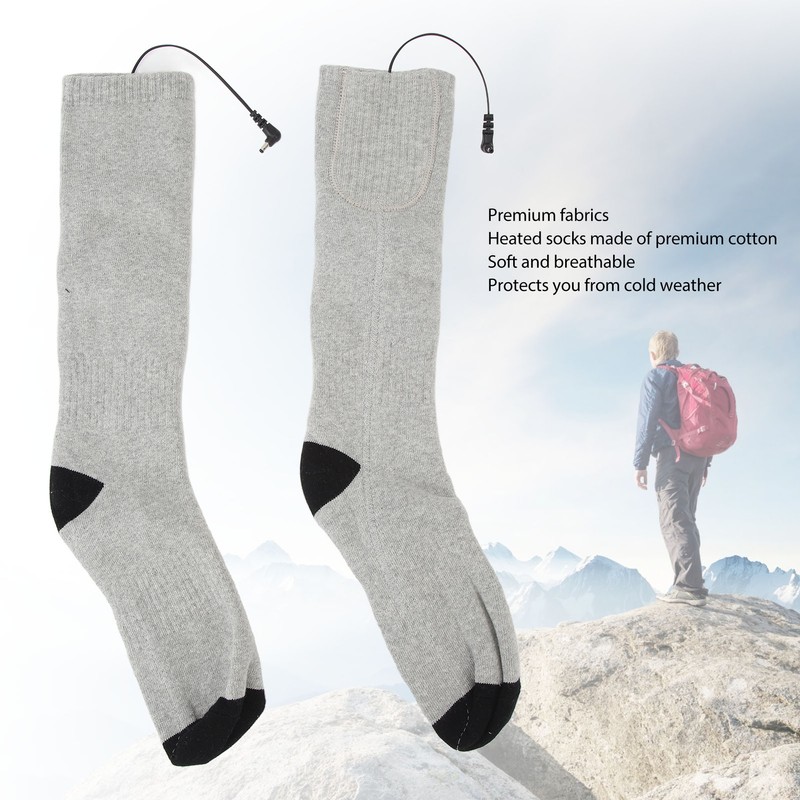 Electric Heating Socks Winter Thicken Cotton Cold Protection Warm USB
