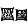 Hop Skip Jumpstyle Enthusiast Expression Throw Pillow