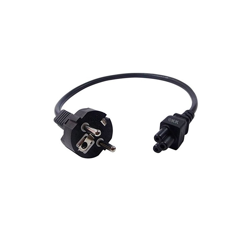 Power cable Schuko Plug Type E/F Straight To Clover Leaf
