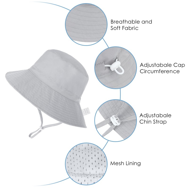 Sombrero de sol para bebé, playa, verano, cara sonriente, UPF