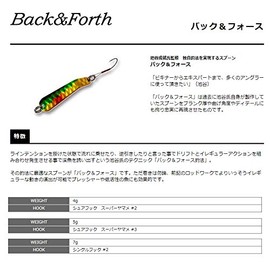 SMITH LTD Spoon, Back & Force, 0.2 oz (5 g), Akakin (G) #6