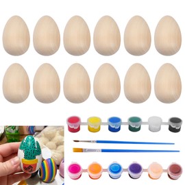 Egg Mazing Decorating Kit - Wooden Easter Eggs & Pysanky Supplies for DIY Crafting & Special Presents
