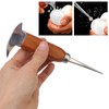 304 Stainless Steel Ice Chisel Wooden Handle Ice Chipper Hand