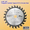 MTP 6x 3-3/8-inch 10mm Arbor Carbide Tip/HSS/ Diamond Circular Saw