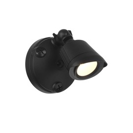 Savoy House 4-Flood Light-A1-3000K-BK Savoy House Outdoor Single Flood Light, Integrated LED 1-Light 11 Watt, 5" H x 5" W, Black