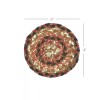 VHC Brands Ginger Spice Jute Coaster Set of 6 Country