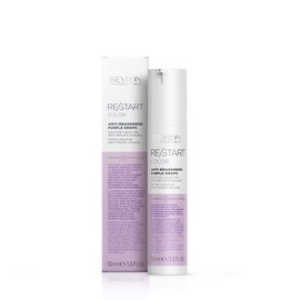 RE/START Color Anti-Brassiness Purple Drops, 50 ml, Anti-Yellow Beauty Drops, for Neutralising Unwanted Yellow & Orange Shades in Hair Colour, for Tinted Blonde