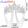 Kilshye Rhinestone Wedding Headband Silver Crystal Bridal Headpiece Prom Hair
