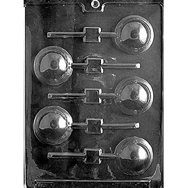 Grandmama's Goodies S069 Baseball Lollipop Chocolate Candy Soap Mold with Exclusive Molding Instructions