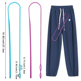 8 Pack Drawstring Threader, Flexible Drawstring Threader Plastic Drawstring Replacement Tool for Jackets Swim Trunks Pants Sweatpants Shorts Hoodies Scrubs