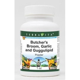 Butcher's Broom, Garlic and Guggulipid Powder (1 oz, ZIN: 517344)
