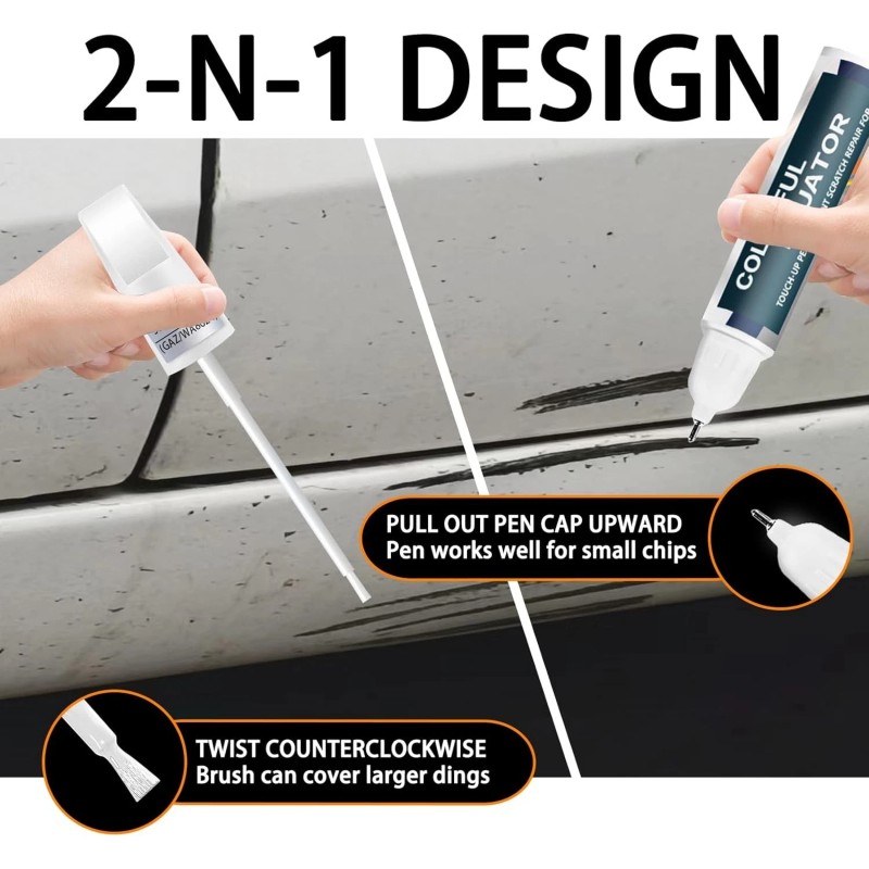 SNSIR Touch Up Paint Kit for GMC Downpour Metallic GXP/WA136H