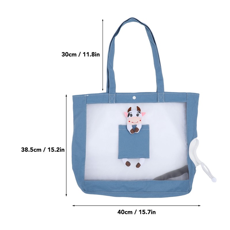 Cat Carrier Handbag Breathable Mesh Canvas Sturdy Soft Comfortable Traveling
