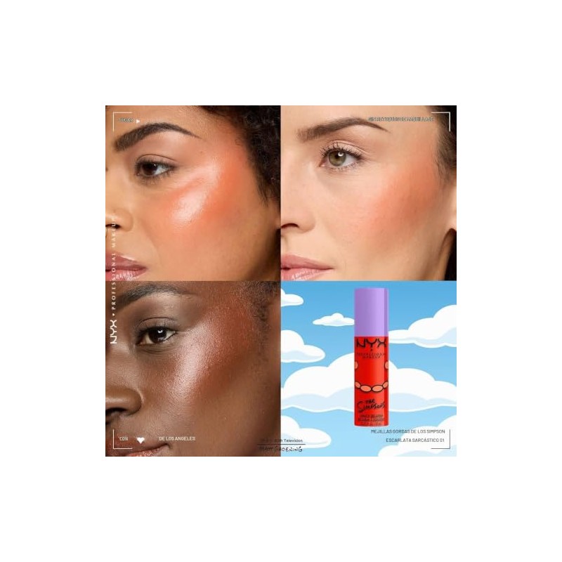 NYX PROFESSIONAL MAKEUP Rubor Líquido Fat Cheeks Snarky Scarlet (rojo)