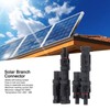 1 Pair Solar Branch Connector Panel Parallel Connection Cable Splitter
